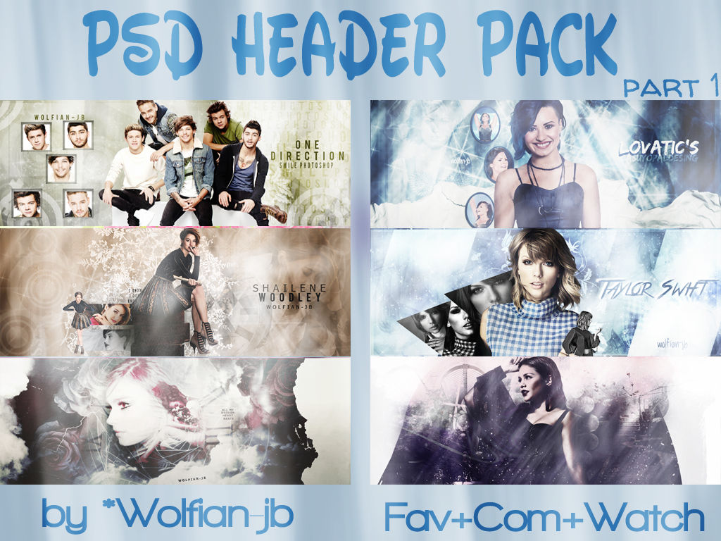 Psd Header Pack Part 1 by YarenJustin on DeviantArt
