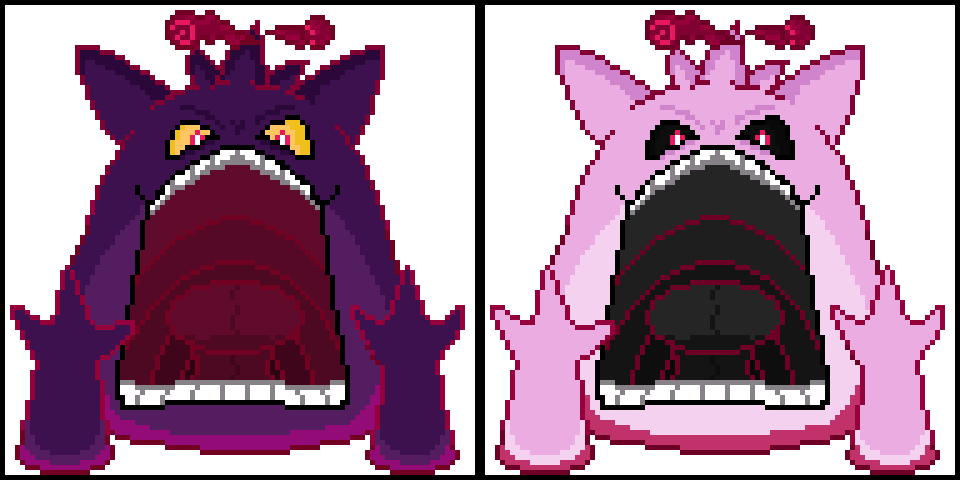 Gigantamax Gengar Sprite by noirium on DeviantArt