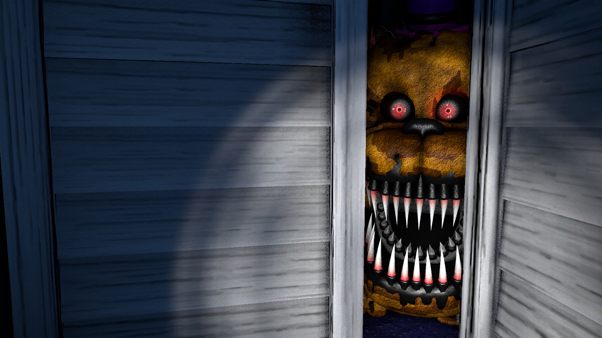 Nightmare Foxy In Closet. 