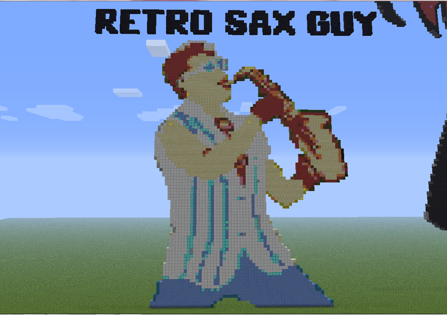 Retro sax guy
