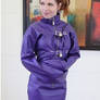 Purple str8 jacket dress