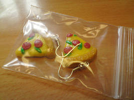 Pizza Earrings