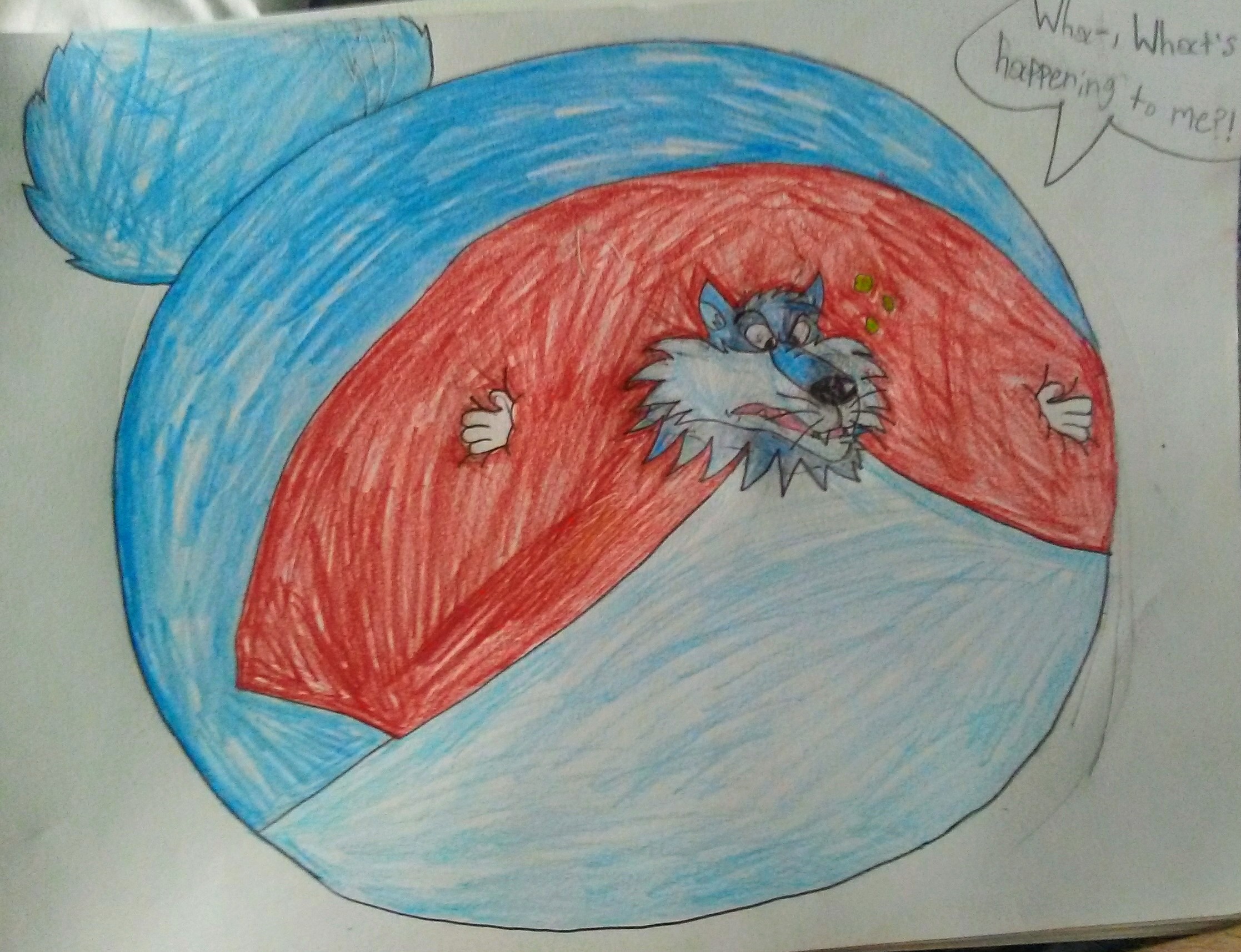 Wolf Inflation Blue Wolf Inflation by MrD2001 on DeviantArt