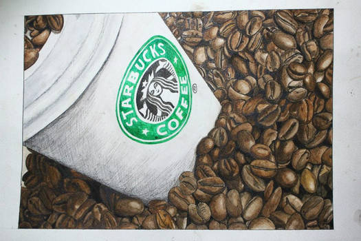 Starbucks - Watercolor and ink