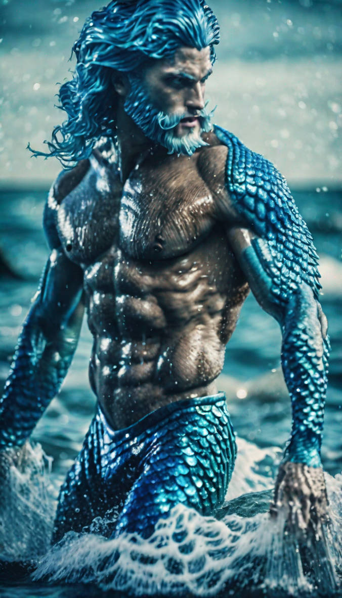 Ocean Merman captured merman by RealMenAI on DeviantArt