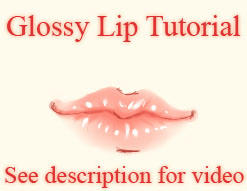 Glossy lip video tutorial