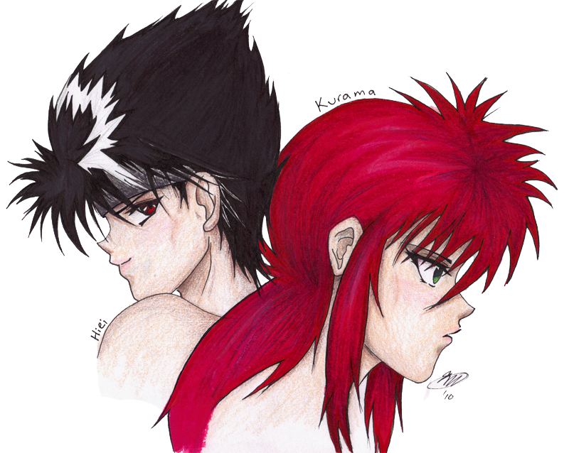 Yu Yu Hakusho - Kurama and Hiei by h-kaix on @DeviantArt