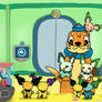 Octinauts Sellington Buizel and the baby vegimon