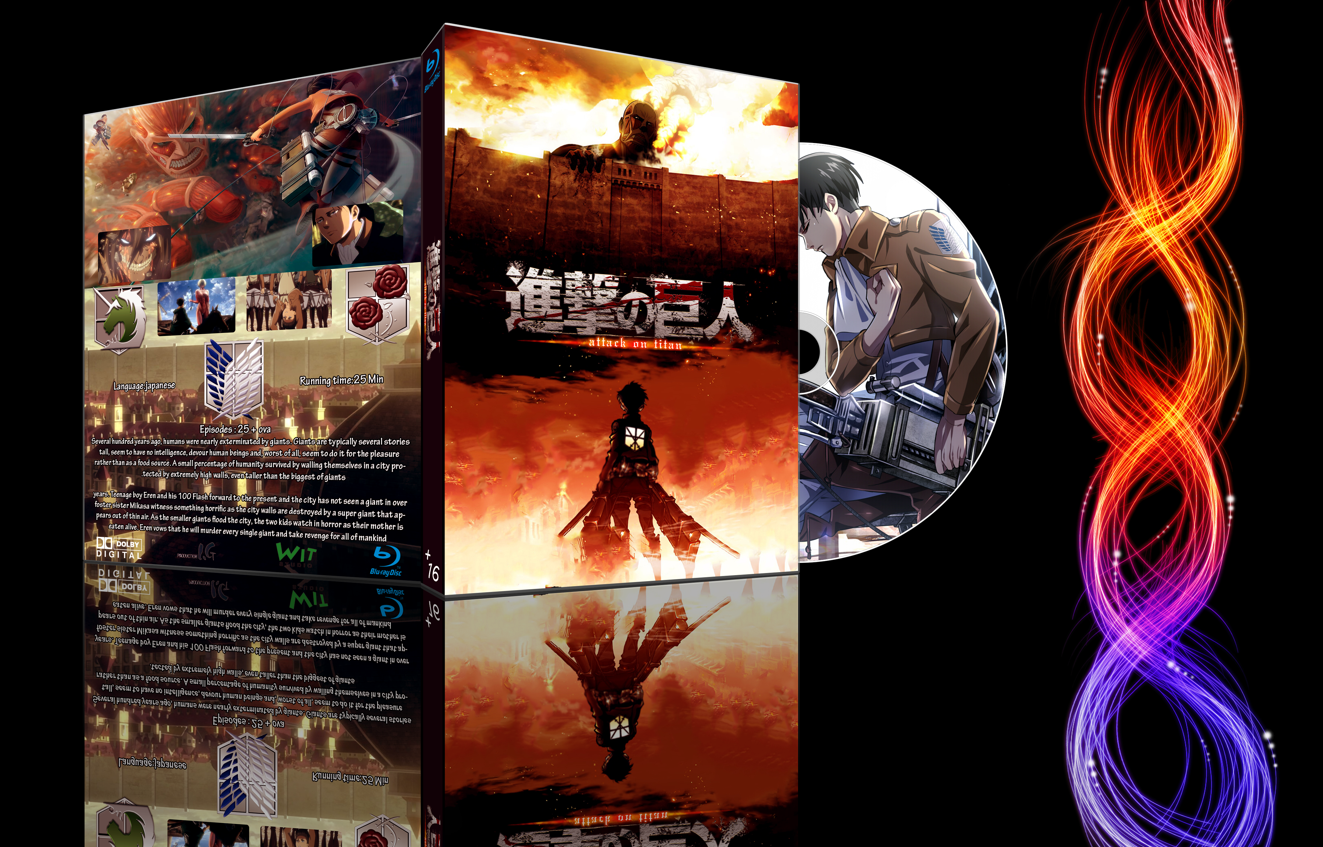 Shingeki no Kyojin [Dvd Cover] by sylargreyp on DeviantArt