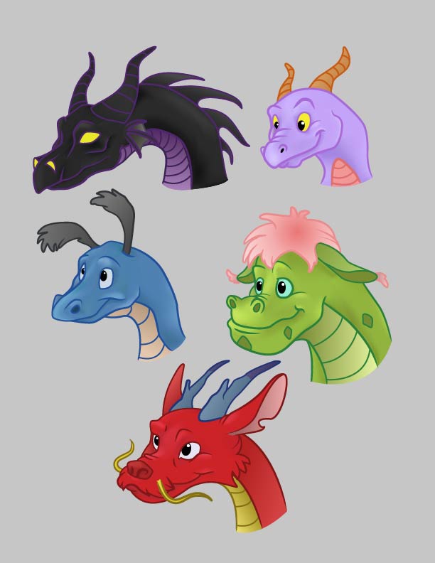 Disney Dragon Stickers by DragonFireArt on DeviantArt