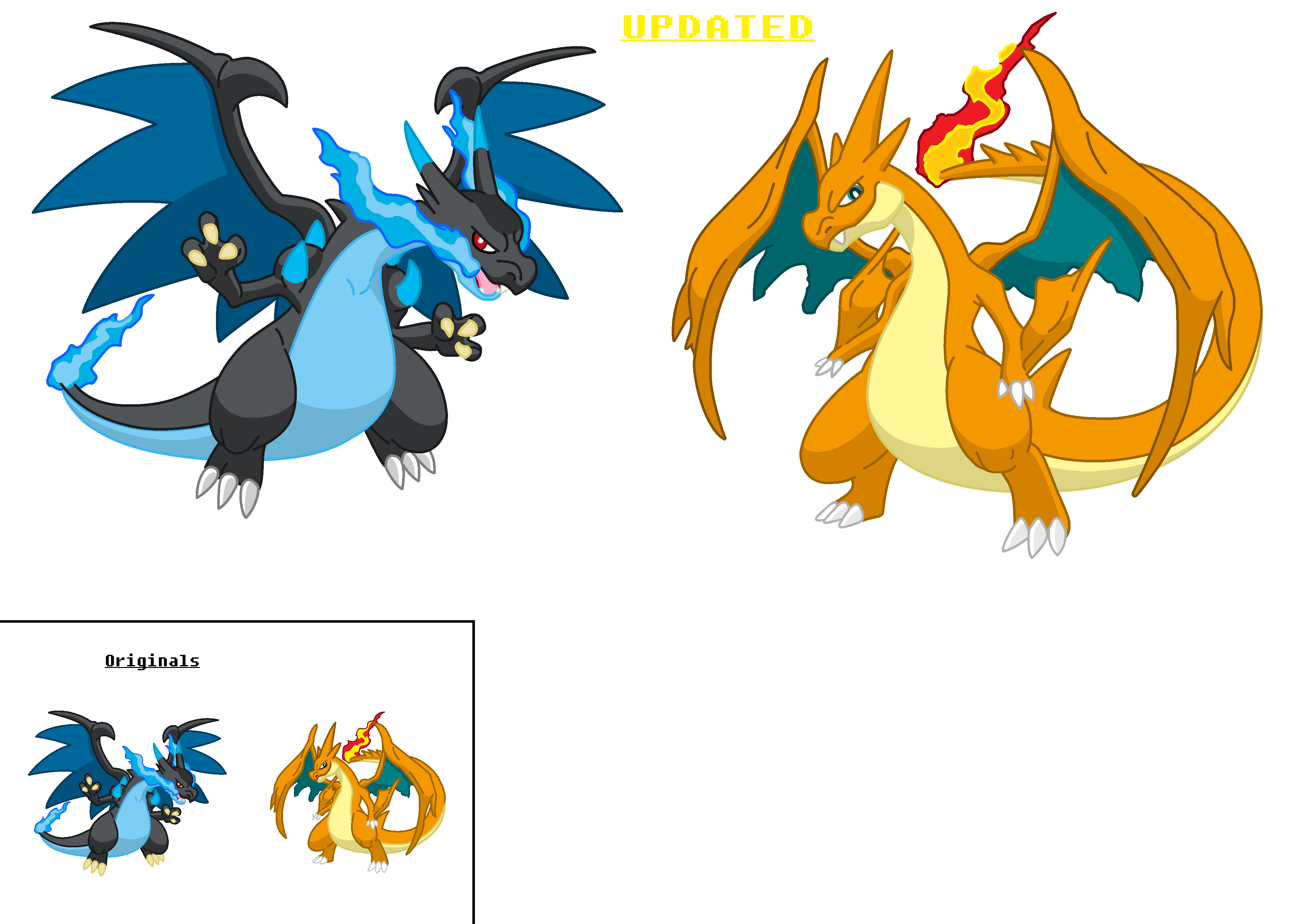 MS Paint: Mega Charizard X and Y by Poke-Sonic-ZillaSaur on DeviantArt