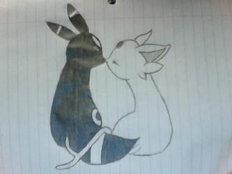 Umbreon and Espeon