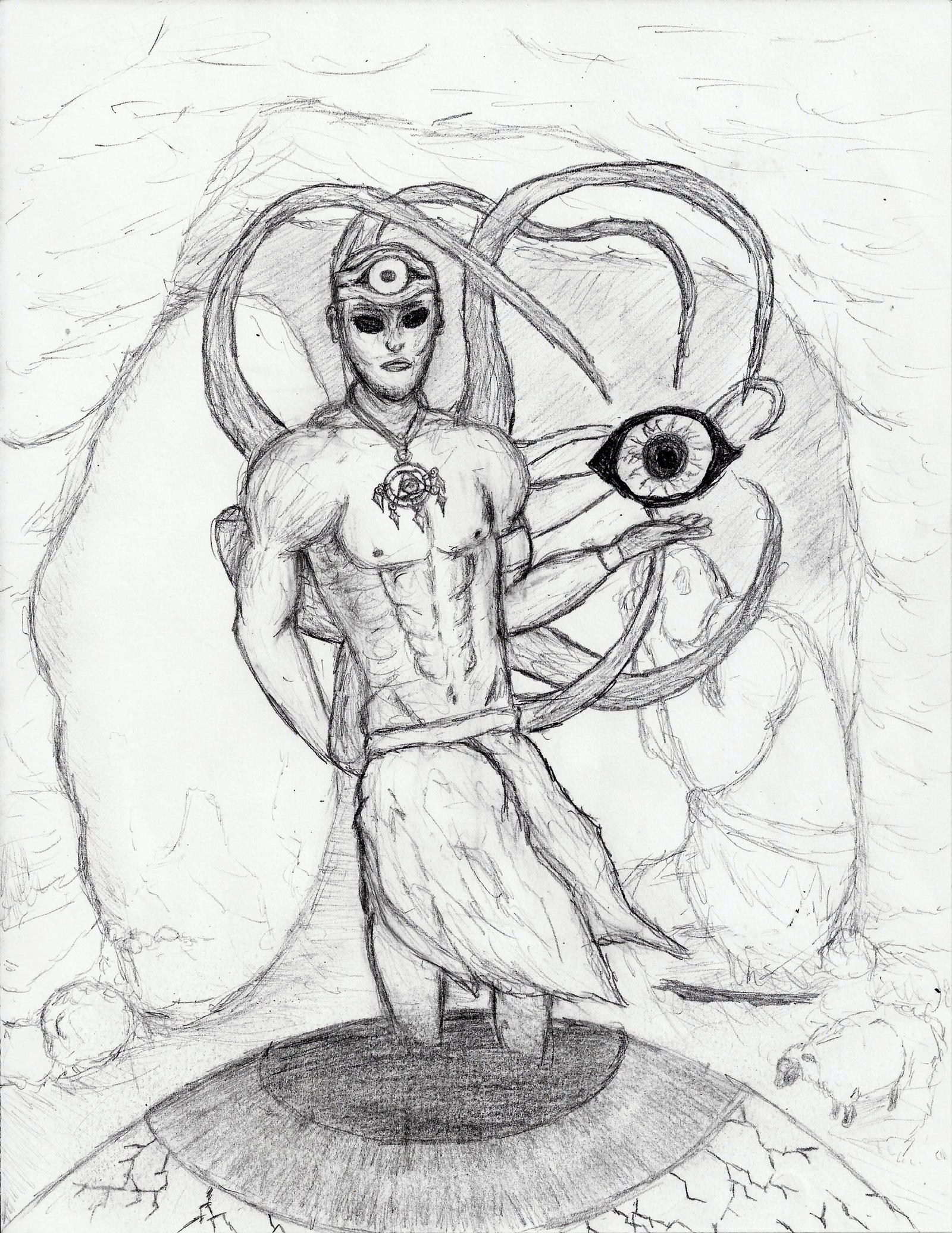 Orasius God of Vision (Greek Mythology Project) by dewbasaur on