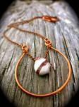 Charming Picture Jasper Copper Wire Womb Necklace by SpectralSun