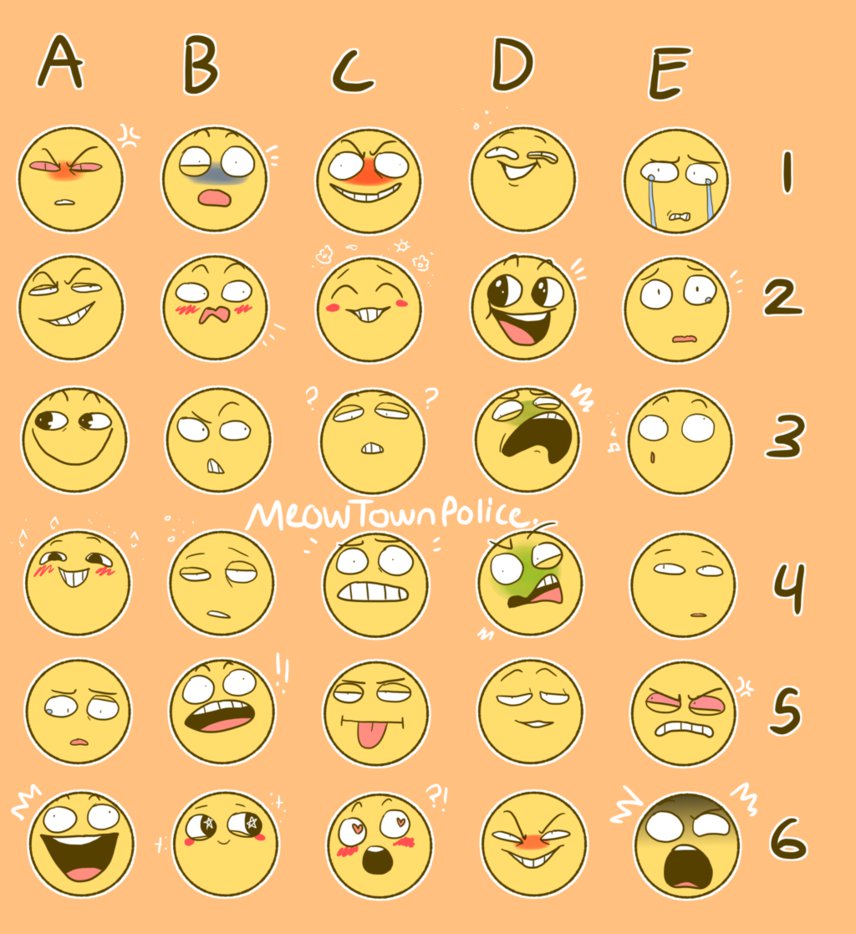 Emoji Face Meme Challange, whatever by Tsubasa-san23 on DeviantArt