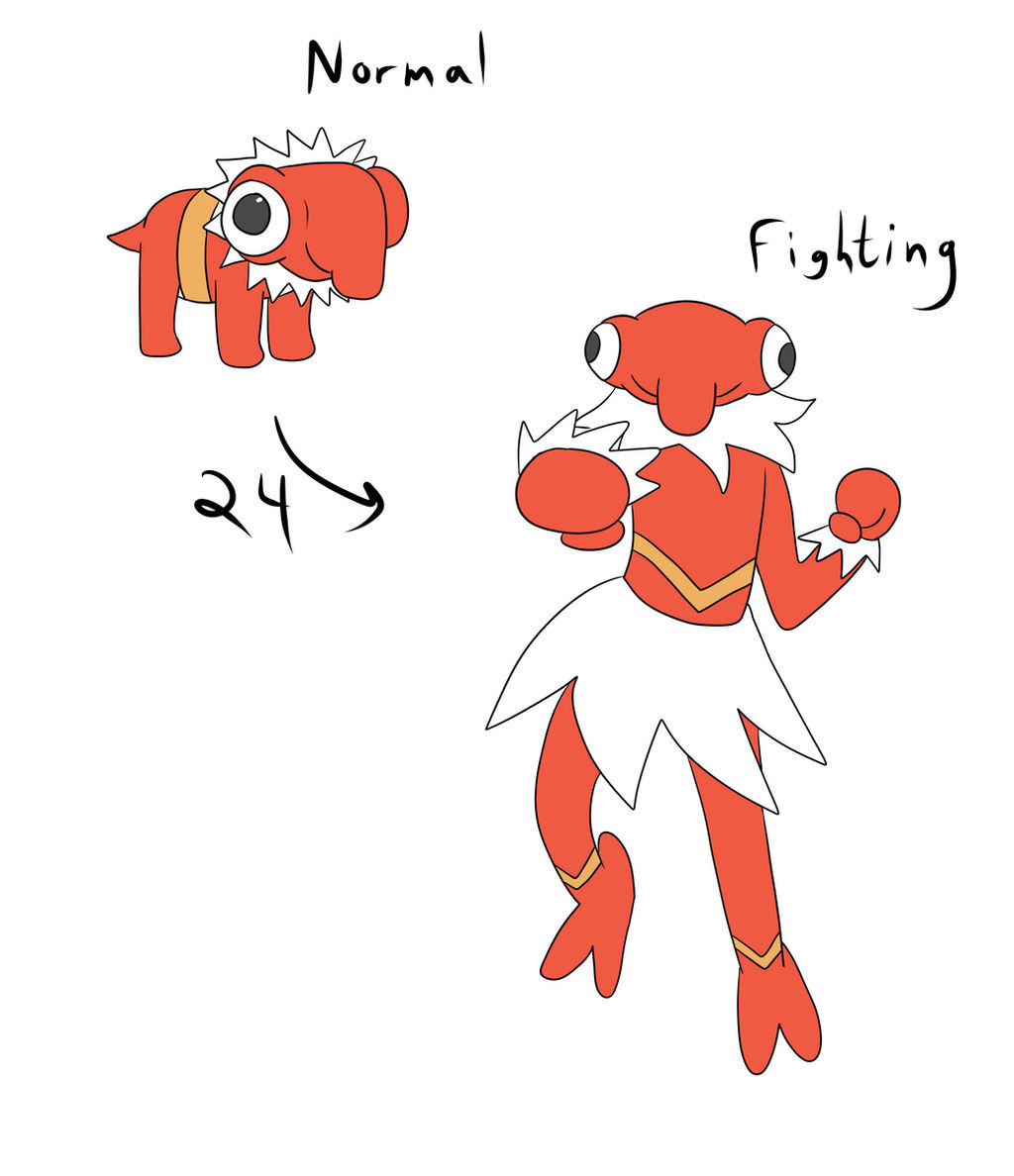 Fakemon redraws - ......