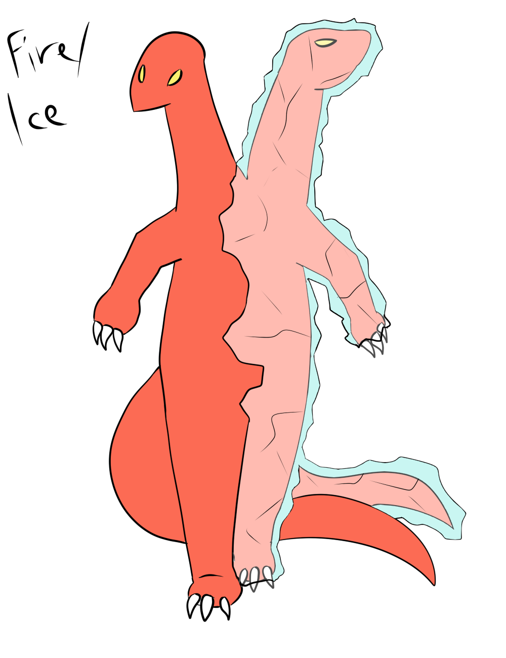 Fakemon redraws - Burnice