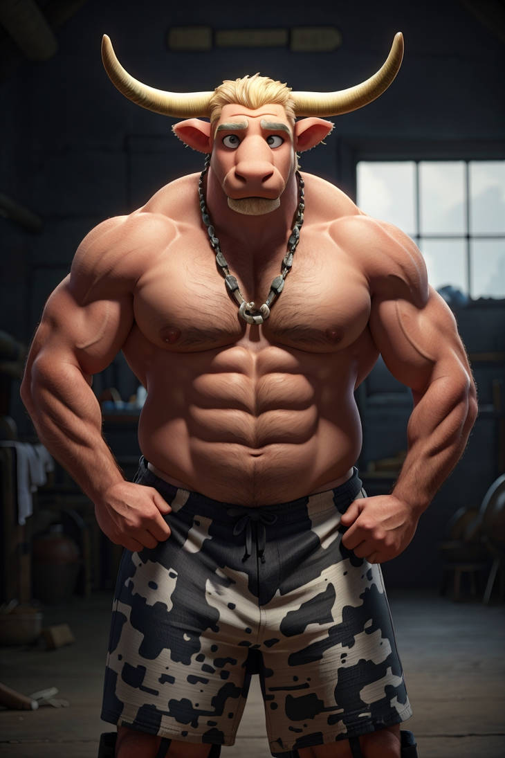 Cow Version Man Cow by muscleslave1 on DeviantArt