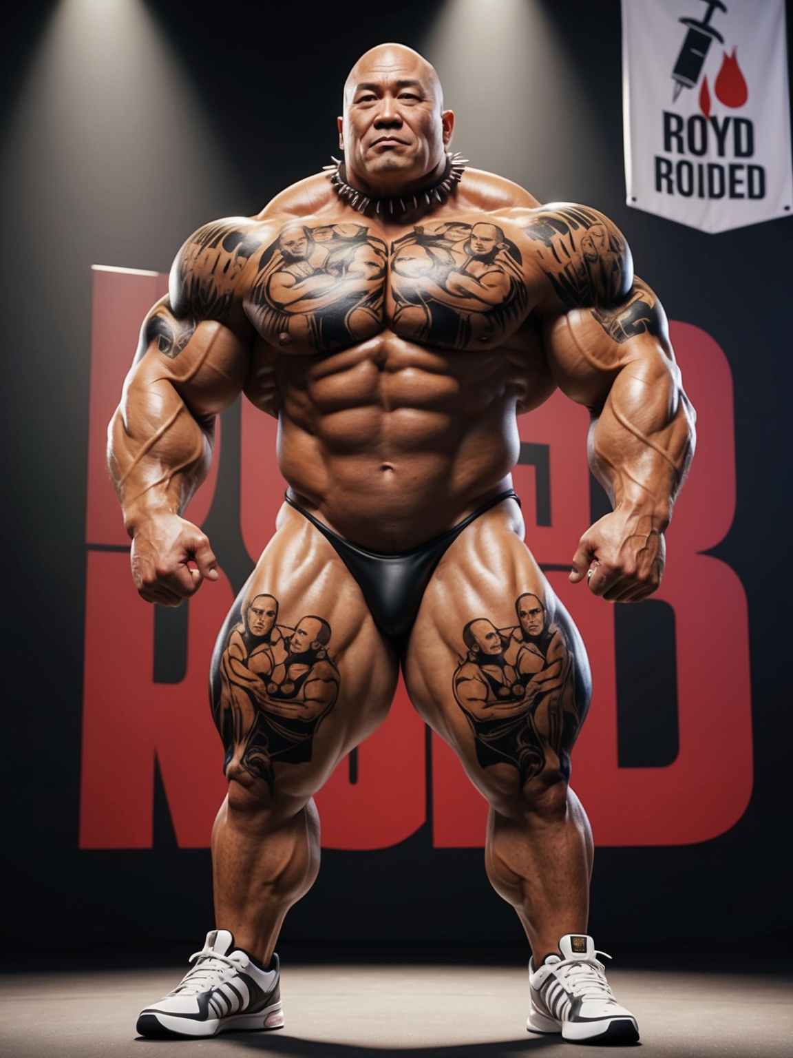 Roided Roshi Royd Roided Onstage by muscleslave1 on DeviantArt