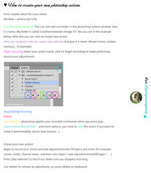 How to create your own photoshop action