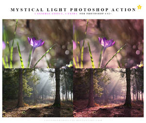 Mystical light Photoshop action