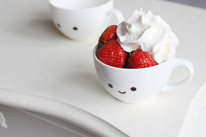 Strawberry with cream