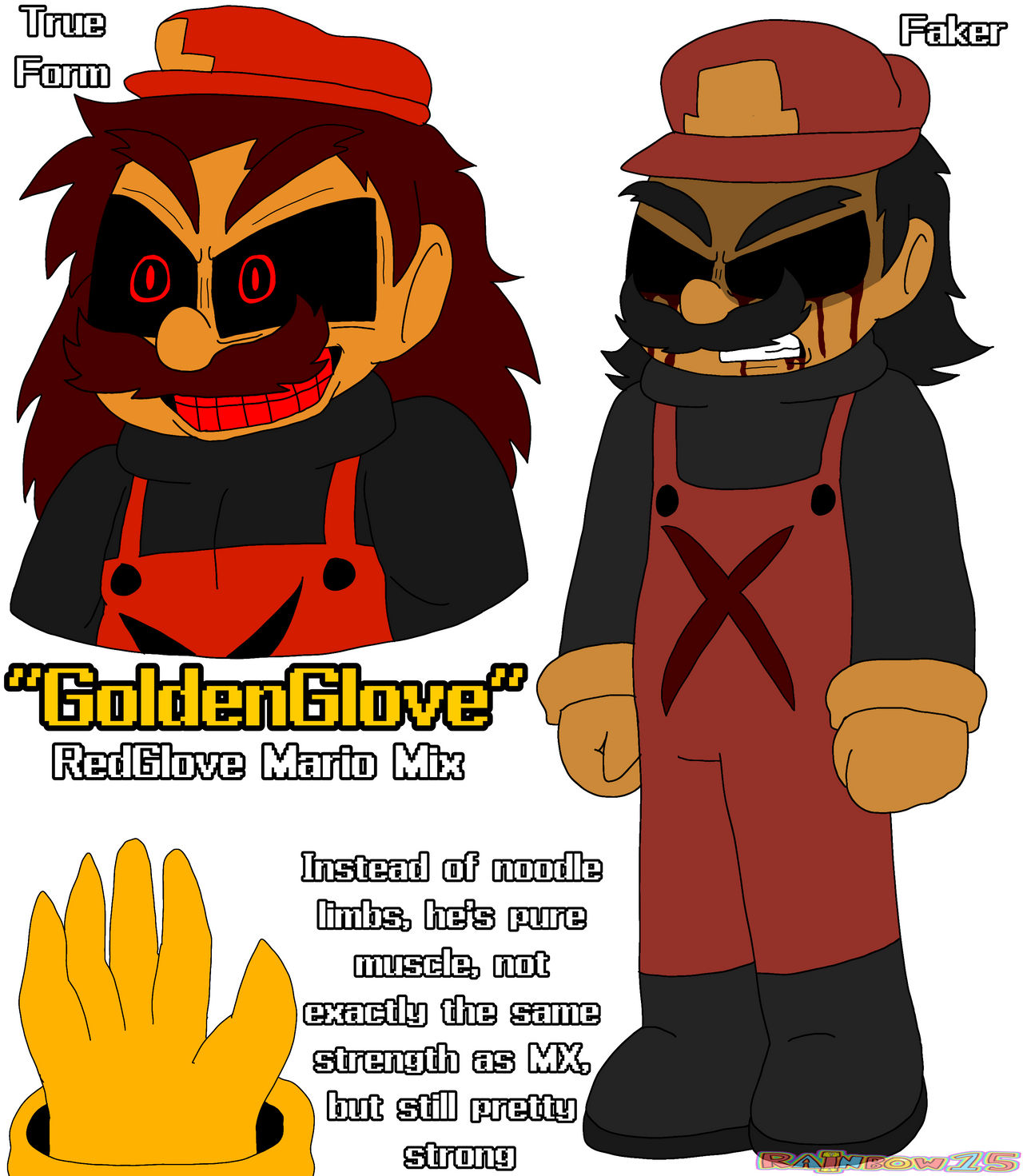 Horrorbrew Mario HORRORBREW: GoldenGlove (Mario Mix RedGlove) by RainbowStarlight15 on ...