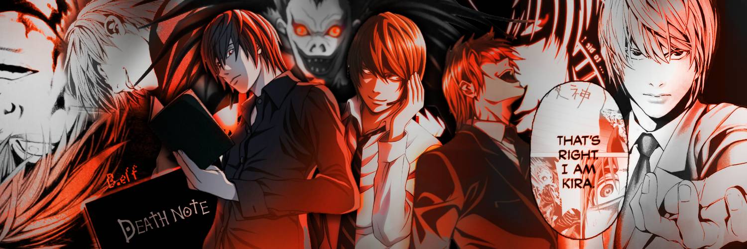 Death Note Header Death Note | Light Yagami, Kira' Twitter Header by SoSPorinho on DeviantArt