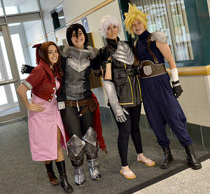 Aerith, Cloud, Hawke, Fenris