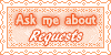 Ask Me About Requests Stamp