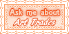 Ask Me About Art Trades Stamp