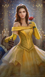 Belle Fan art_Beauty and the Beast 2017 by andyliongart