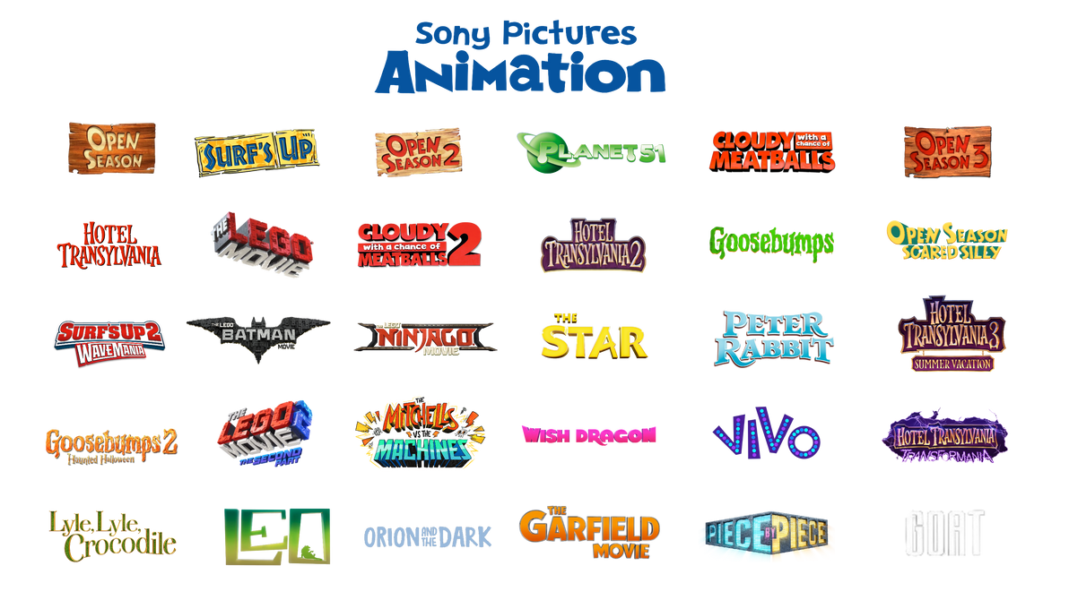 All Sony Pictures Animation Movie Logos by CuddlesCarrots on DeviantArt