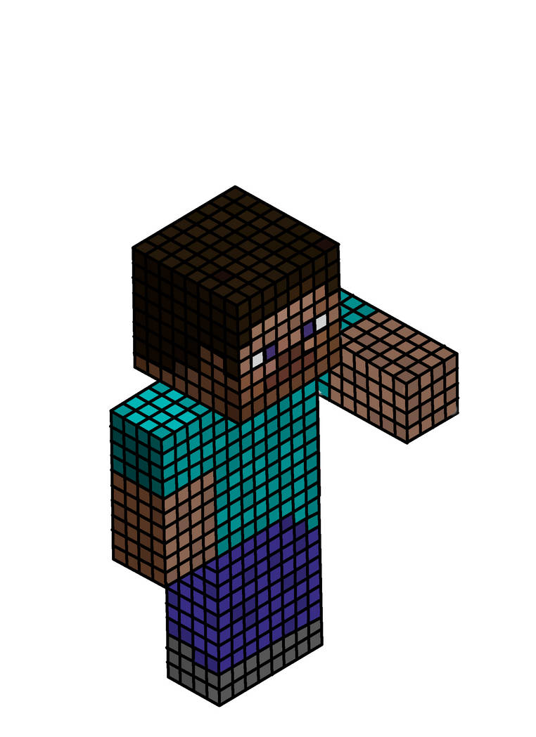 Minecraft Steve by Jarjar182 on DeviantArt