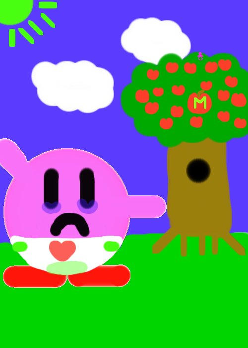 Kirby wet himself by peachsamus on DeviantArt