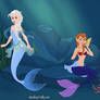 Elsa And Anna As Mermaids