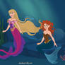 Rapunzel And Merida As Mermaids
