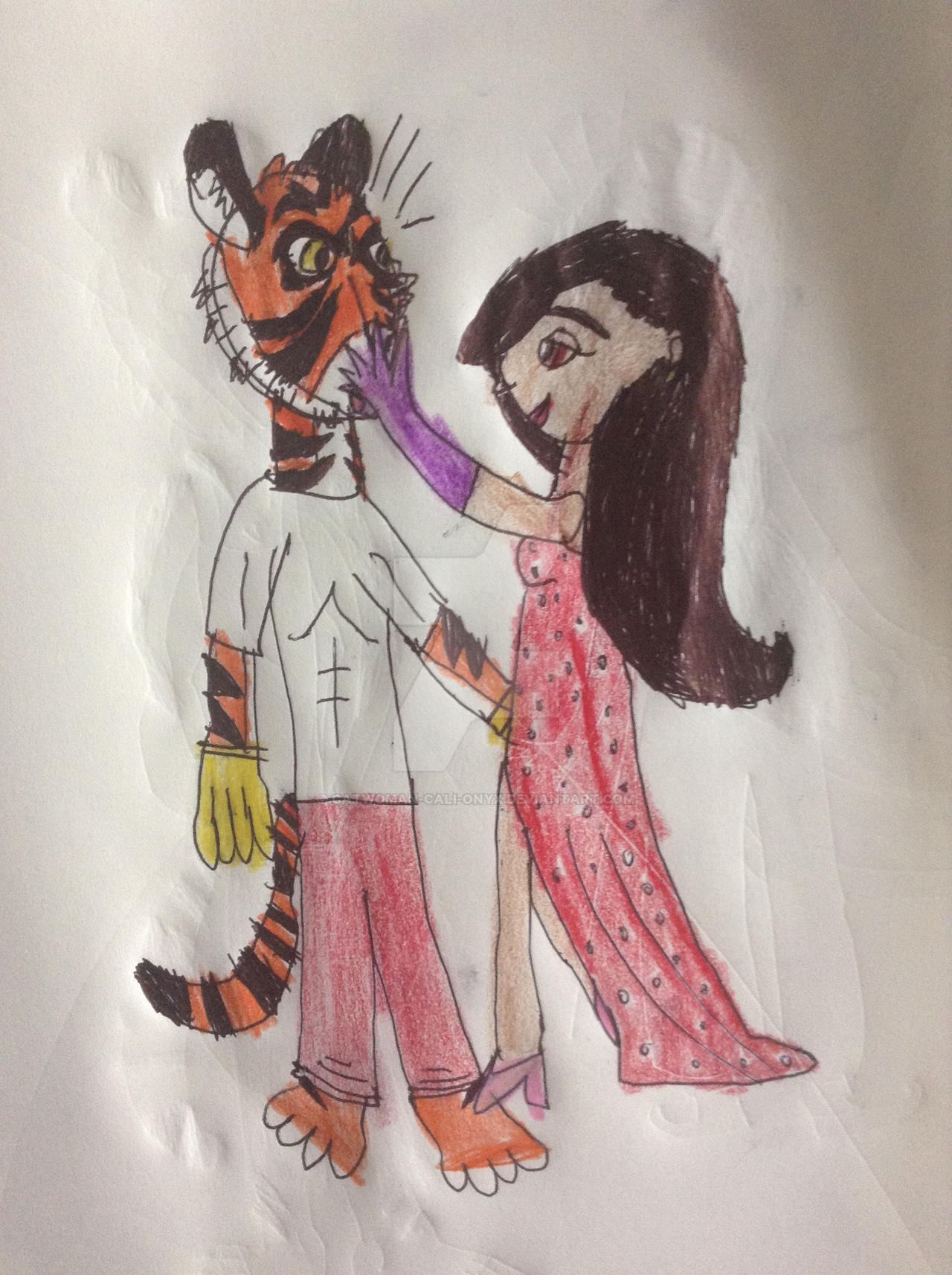 Jasmine and Anthro Rajah Cosplay