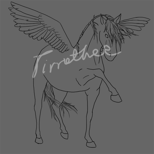 Pegasus lineart