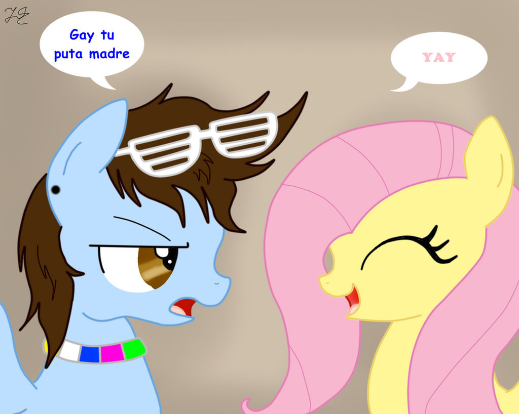 Elrubius Pony and Fluttershy