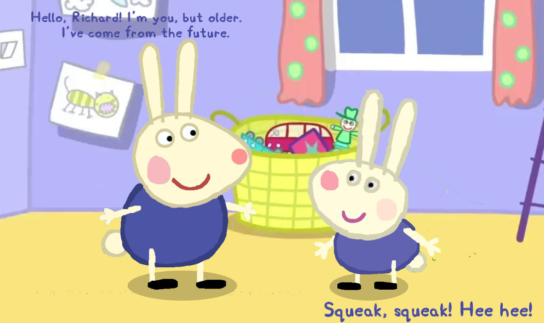 Richard Rabbit Meets his Future Self by PieraPigandFriends on DeviantArt