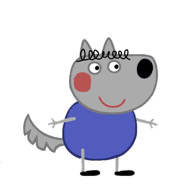 Peppa X Rohan Peppa Pig-Style Jurrian the Wolf by PieraPigandFriends on DeviantArt