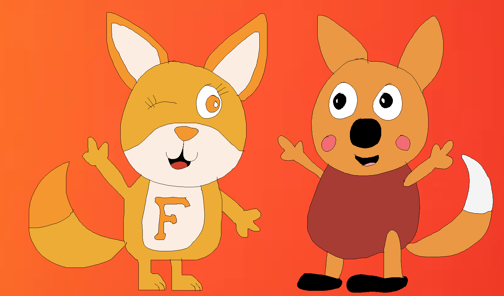 Freddy Fox and Fifi Fennec Fox by PieraPigandFriends on DeviantArt