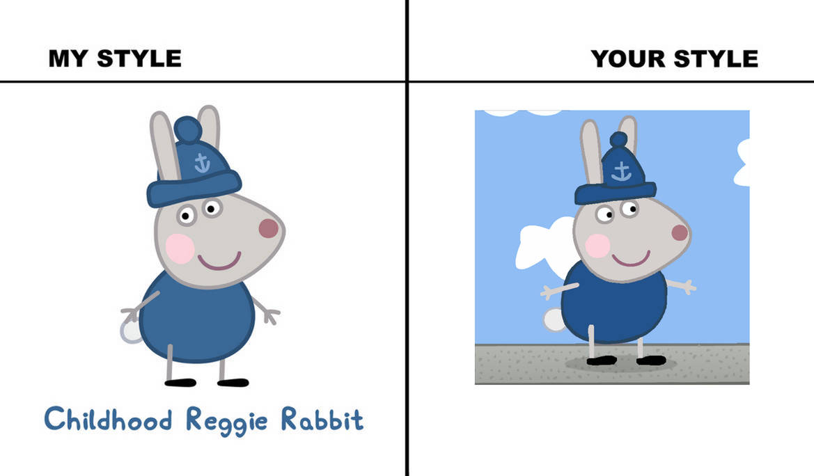 Child Reggie Rabbit Comparison by PieraPigandFriends on DeviantArt