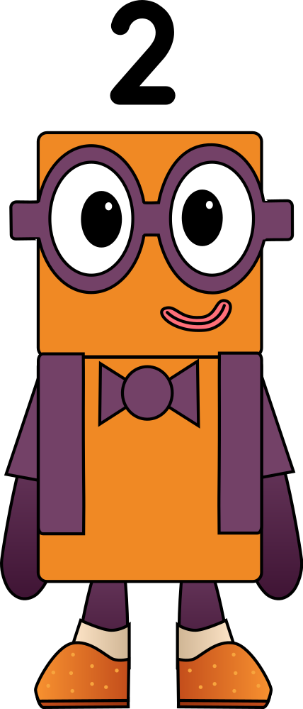 Number Blocks Two Character Stylized Numberblocks Two by abedinhos on DeviantArt