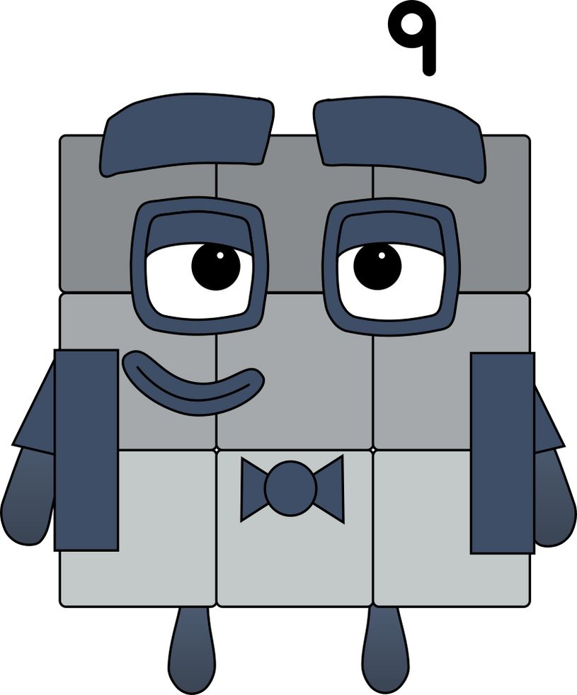 Number Blocks Style Stylized Numberblocks Nine by abedinhos on DeviantArt