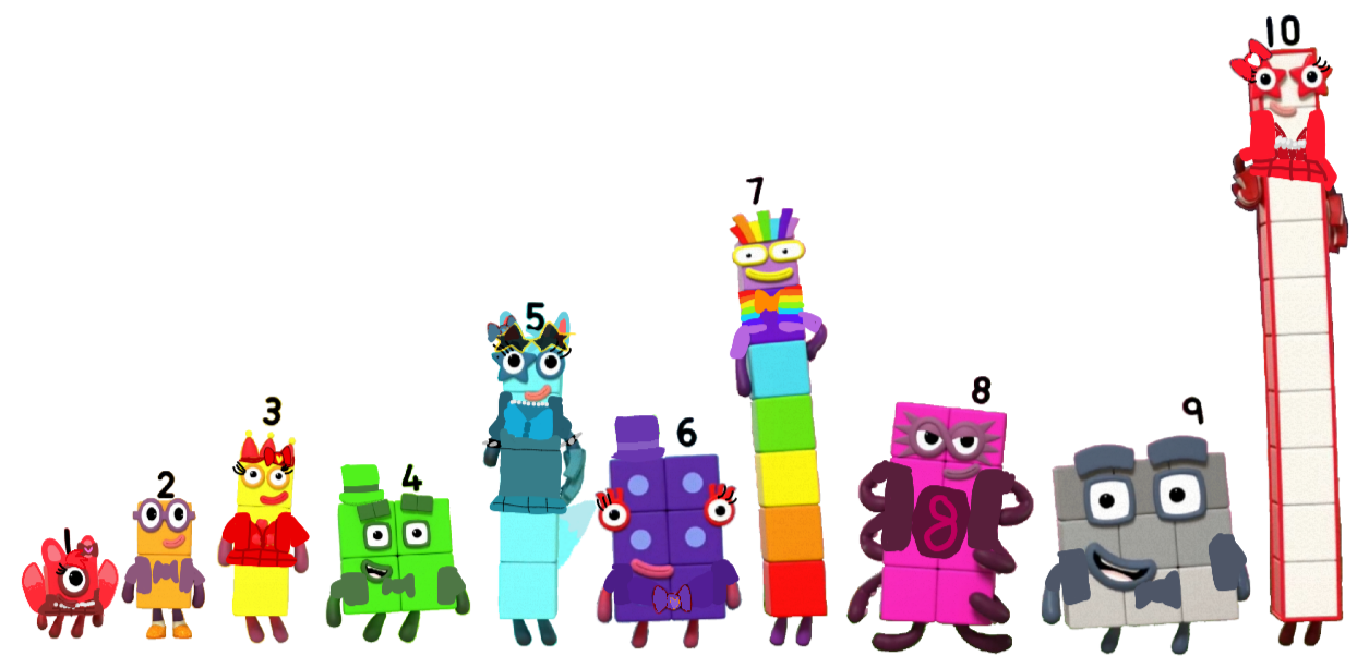 3D Styilzed Numberblocks by abedinhos on DeviantArt