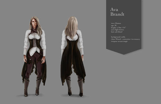 Ava Brandt - DnD OC concept