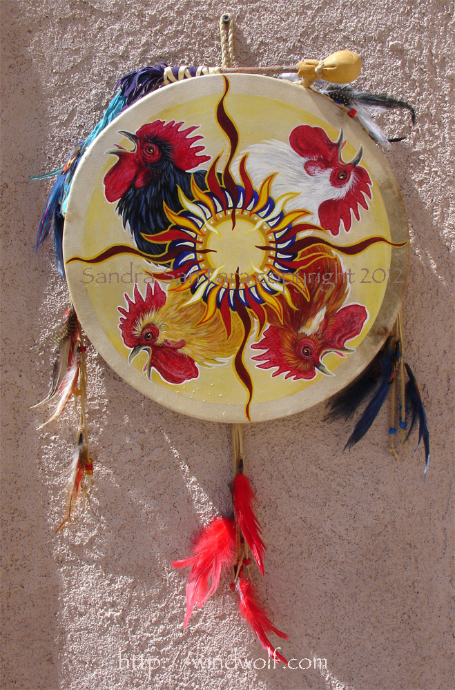 Happy Morning Rooster Drum by ssantara