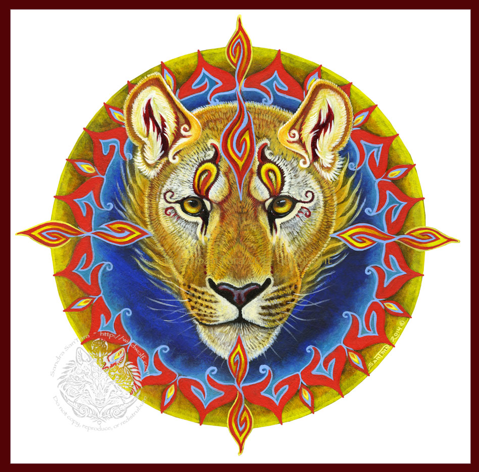 Simhamukha  Tibetan Lioness Goddess